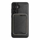 For Samsung Galaxy S25+ 5G Kalebol Slim Magnetic Ring Card Bag Leather Phone Case(Black) - 2