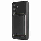 For Samsung Galaxy S25+ 5G Kalebol Slim Magnetic Ring Card Bag Leather Phone Case(Black) - 3