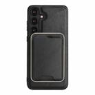 For Samsung Galaxy S24 5G Kalebol Slim Magnetic Ring Card Bag Leather Phone Case(Black) - 2