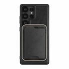 For Samsung Galaxy S23 Ultra 5G Kalebol Slim MagSafe Ring Magnetic Card Bag Leather Phone Case(Black) - 2