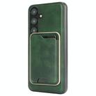For Samsung Galaxy S23+ 5G Kalebol Slim Magnetic Ring Card Bag Leather Phone Case(Green) - 3