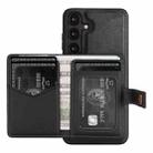 For Samsung Galaxy S24 5G Kalebol Button Ring Magnetic Card Bag Leather Phone Case(Black) - 3