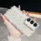 For Samsung Galaxy A16 5G Rhinestone Glitter TPU 4-corners Anti-fall Phone Case(Transparent Stars) - 1