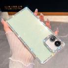 For Samsung Galaxy A07 5G Rhinestone Glitter TPU 4-corners Anti-fall Phone Case(Light Green) - 1