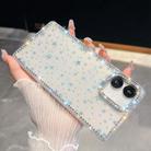 For Samsung Galaxy A07 5G Rhinestone Glitter TPU 4-corners Anti-fall Phone Case(Transparent Stars) - 1