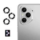 For Honor 400 Pro Global ENKAY Hat-Prince 9H Rear Camera Lens Aluminium Alloy Tempered Glass Film(Black) - 1