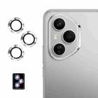 For Honor 400 Pro Global ENKAY Hat-Prince 9H Rear Camera Lens Aluminium Alloy Tempered Glass Film(Silver) - 1