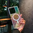 For Motorola Moto G Play 5G 2025 Glitter Color-Plated MagSafe Shockproof Phone Case(Transparent) - 1