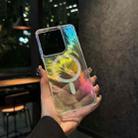 For Motorola Moto G Play 5G 2025 Glossy Color-Plated MagSafe Shockproof Phone Case(Colored Feather) - 1