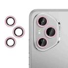 For Honor 400 Pro Global 160.8mm Kalebol No Flicker Ultra-Thin Individual Camera Lens Tempered Glass Film(Pink) - 1