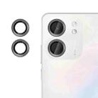 For OPPO A5X 4G Kalebol No Flicker Ultra-Thin Individual Camera Lens Tempered Glass Film(Black) - 1