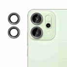For OPPO Reno14 Kalebol No Flicker Ultra-Thin Individual Camera Lens Tempered Glass Film(Black) - 1
