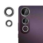 For vivo V50 Lite Kalebol No Flicker Ultra-Thin Individual Camera Lens Tempered Glass Film(Black) - 1