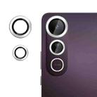 For vivo V50 Lite Kalebol No Flicker Ultra-Thin Individual Camera Lens Tempered Glass Film(Silver) - 1