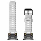 For Samsung Galaxy Watch Ultra 47mm Explorer Metal Head Fluororubber Watch Band(Black White) - 3