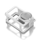 For DJI Action 5 Pro / 4 / 3 Soft Silicone Shockproof Protective Case Cover with Lens Cap(Gray White) - 1