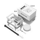 For DJI Action 5 Pro / 4 / 3 Soft Silicone Shockproof Protective Case Cover with Lens Cap(Gray White) - 2