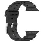 For Apple Watch 46mm / 49mm / 45mm / 44mm Diamond Texture Two-Color Silicone Watch Band(Camouflage Black Green) - 3