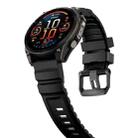 For Gamin 26mm Wild Trail Sport Silicone Watch Band(Black) - 3
