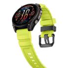 For Gamin 26mm Wild Trail Sport Silicone Watch Band(Lime) - 3