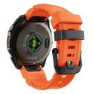 For Gamin 26mm Wild Trail Sport Silicone Watch Band(Orange) - 2