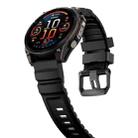 For Gamin 22mm Wild Trail Sport Silicone Watch Band(Black) - 3