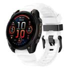 For Gamin 22mm Wild Trail Sport Silicone Watch Band(White) - 1