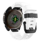 For Gamin 22mm Wild Trail Sport Silicone Watch Band(White) - 2