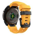 For Gamin 22mm Wild Trail Sport Silicone Watch Band(Daylight Yellow) - 2