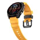 For Gamin 22mm Wild Trail Sport Silicone Watch Band(Daylight Yellow) - 3