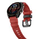 For Gamin 22mm Wild Trail Sport Silicone Watch Band(Red) - 3