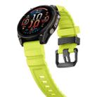 For Gamin 22mm Wild Trail Sport Silicone Watch Band(Lime) - 3