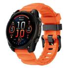 For Gamin 22mm Wild Trail Sport Silicone Watch Band(Orange) - 1