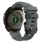 For Gamin 22mm Wild Trail Sport Silicone Watch Band(Space Gray) - 2