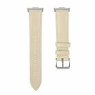 For Huawei Watch Fit 4 / Fit 4 Pro / Fit 3 Leather Watch Band Wristband(Starlight) - 2