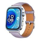 For Huawei Watch Fit 4 / Fit 4 Pro / Fit 3 Leather Watch Band Wristband(Purple) - 1