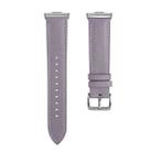 For Huawei Watch Fit 4 / Fit 4 Pro / Fit 3 Leather Watch Band Wristband(Purple) - 2