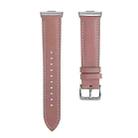 For Huawei Watch Fit 4 / Fit 4 Pro / Fit 3 Leather Watch Band Wristband(Dark Pink) - 2