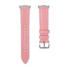 For Huawei Watch Fit 4 / Fit 4 Pro / Fit 3 Leather Watch Band Wristband(Pink) - 2