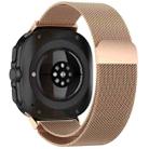For Samsung Galaxy Watch 8 40 / 44mm Milan Magnetic Stainless Steel Watch Band(Rose Gold) - 2