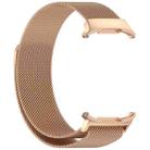 For Samsung Galaxy Watch 8 40 / 44mm Milan Magnetic Stainless Steel Watch Band(Rose Gold) - 3