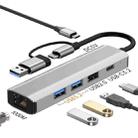 2501 RJ45 Gigabit Network Card Converter USB-C / USB to Ethernet Adapter - 2