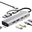 2503 Gigabit RJ45, 2 x USB3.2, USB-C2.0, USB-C3.2, DC5V 6 in 1 Docking Station USB / Type-C Hub - 2