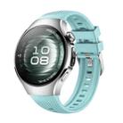 For Huawei Watch 5 42mm Vertical Silicone Watch Band(Teal) - 1