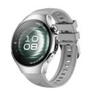 For Huawei Watch 5 42mm Vertical Silicone Watch Band(Gray) - 1