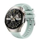 For Huawei Watch 5 46mm Vertical Silicone Watch Band(Light Green) - 1