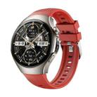 For Huawei Watch 5 46mm Vertical Silicone Watch Band(Red) - 1
