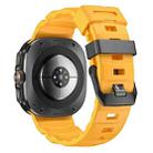 For Samsung Galaxy Watch Ultra 47mm Wild Trail Silicone Sports Watch Band(Yellow) - 2