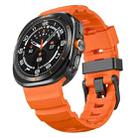 For Samsung Galaxy Watch Ultra 47mm Wild Trail Silicone Sports Watch Band(Orange) - 3