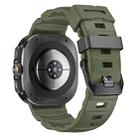 For Samsung Galaxy Watch Ultra 47mm Wild Trail Silicone Sports Watch Band(Green) - 2